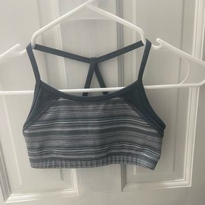 Grey Patterned Zella Girl Sports Bra